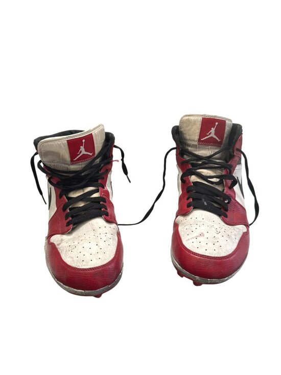 Nike Air Jordan 1 TD Retro Football Cleats Red/White/Black Size 11 Mens Shoes main image 7